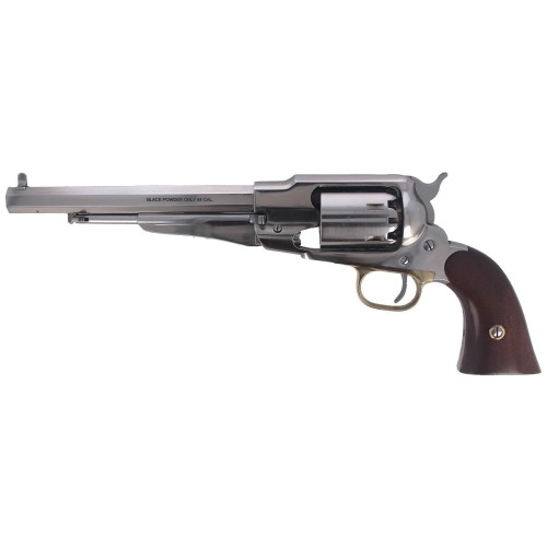 Rewolwer czarnoprochowy Pietta 1858 Remington New Model Army Steel Old SIlver .44 (RGAOS44) (1)