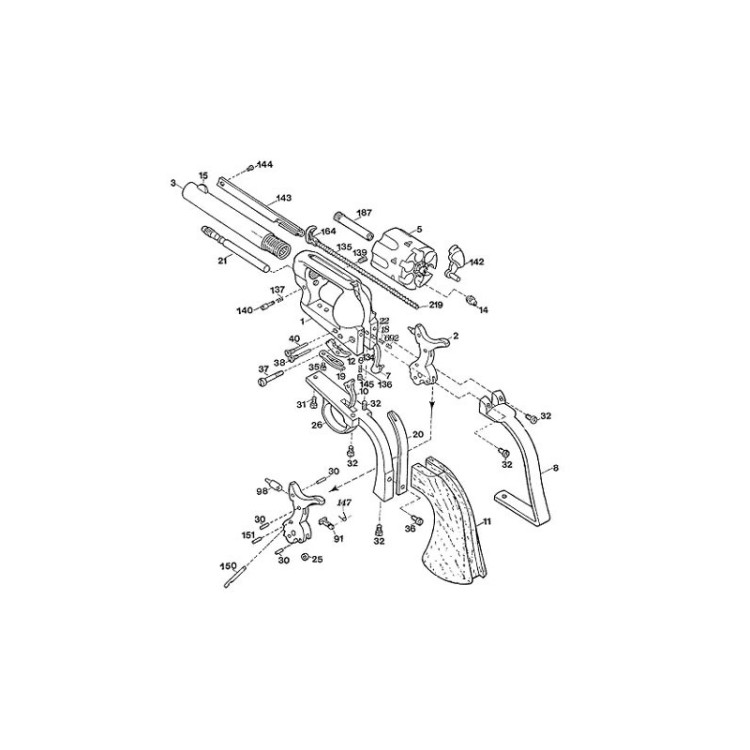 Rewolwer czarnoprochowy UBERTI Cattleman 1873 4,34 kal (2)